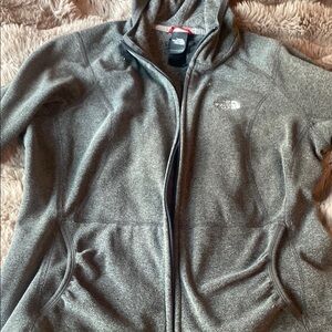 The North Face Gray Full-Zip Hoodie